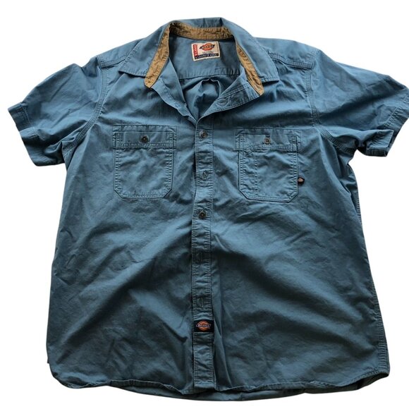 Vintage Dickies Mens Work Shirt XL Lot of Two Short Sleeve Button Up Workwear - Picture 2 of 16